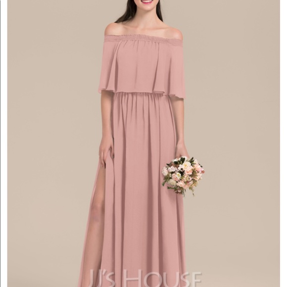 JJ’s House Bridesmaid Dress, dusty rose - Picture 1 of 3